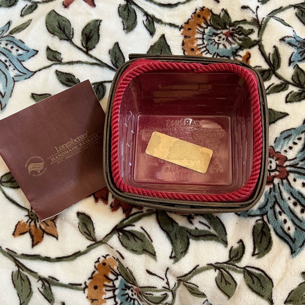 🧺 Longaberger Deep Green Sort & Store Business Card Basket ⭐️ No DATE! - Picture 3 of 5